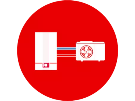 Tepelné čerpadlo voda-vzduch ikona