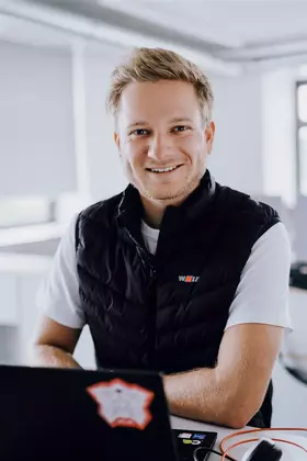 Student bei der Arbeit