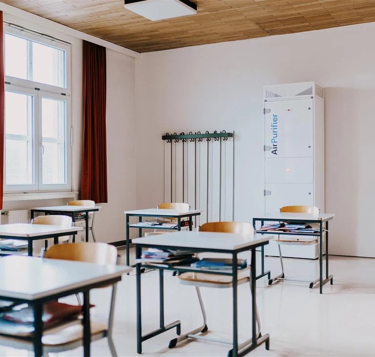 Referenz Airpurifier Schule