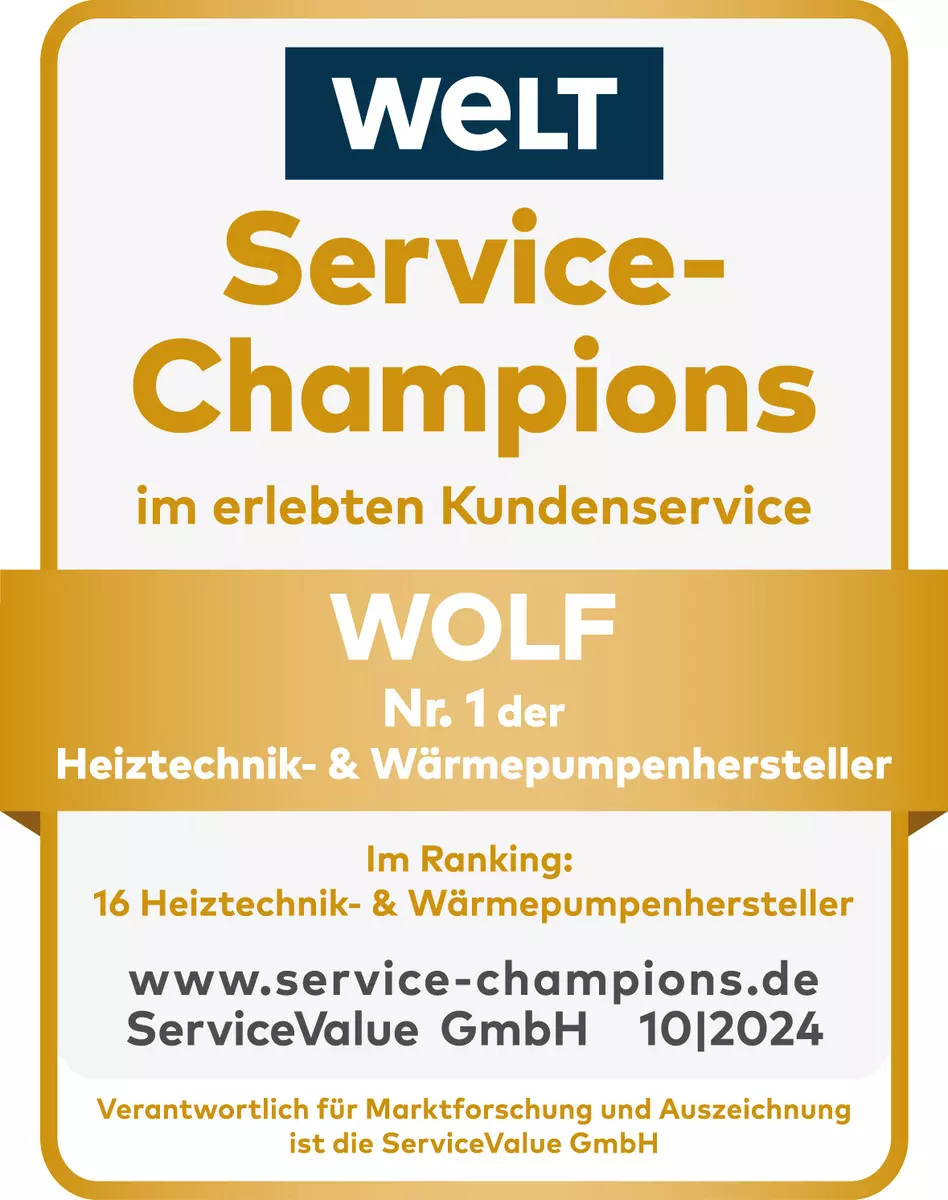 Service Champion 2024 Gold Siegel