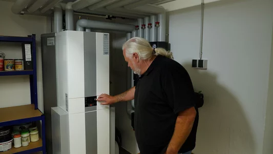 WOLF Inneneinheit im eingebauten Zustand