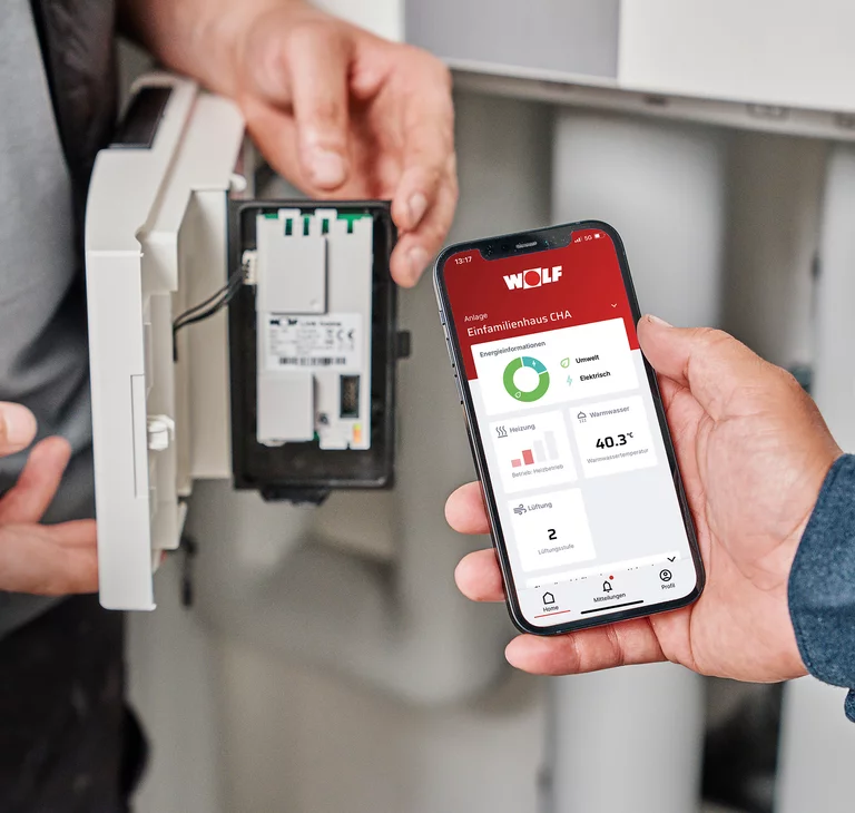 Wolf Smartset App übernimmt die Kopplung der EEBus-Geräte