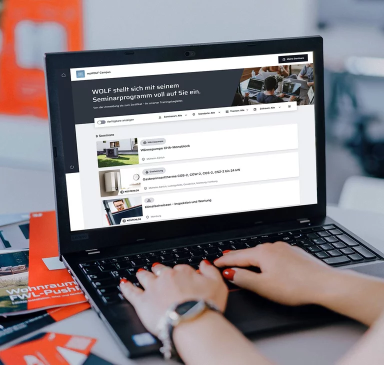 Wärmepumpen Seminare bei WOLF online buchbar