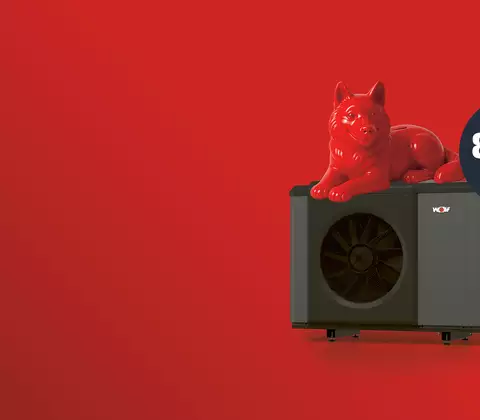 WOLF Wärmepumpe mit Förderbadge 80%