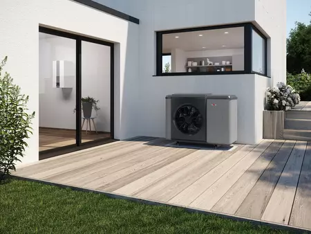 Moduł zewnętrzny CHA monoblok w nowym budynku