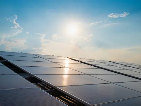 Röhrenkollektor auf dem Dach