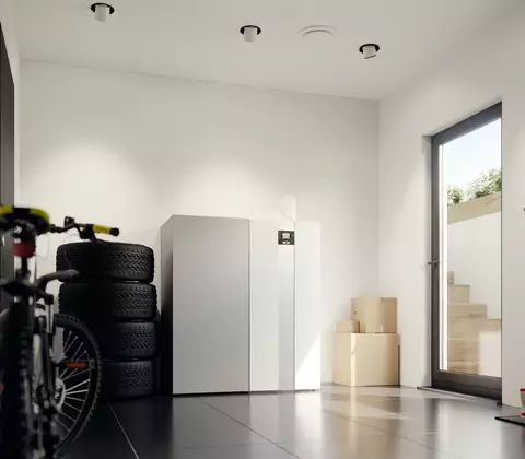 Ein Abstellzimmer mit einen WOLF Gasbrennwertkessel TGB-2