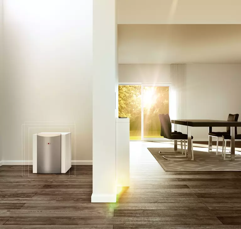 Darstellung einer BWS und BWW WOLF Wärmepumpe