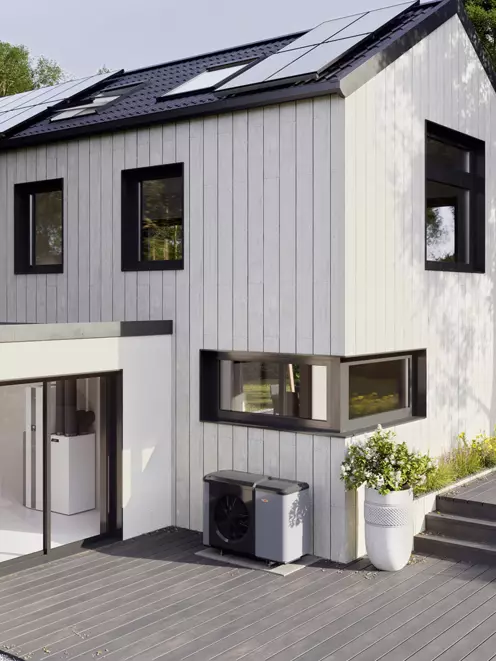 House with heat pump 