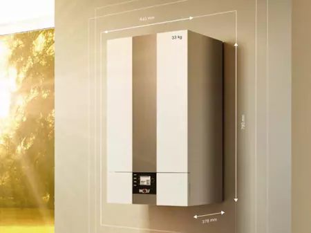 Gas heater CGB-2 with dimensions