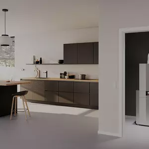 Küche mit Gasheizung