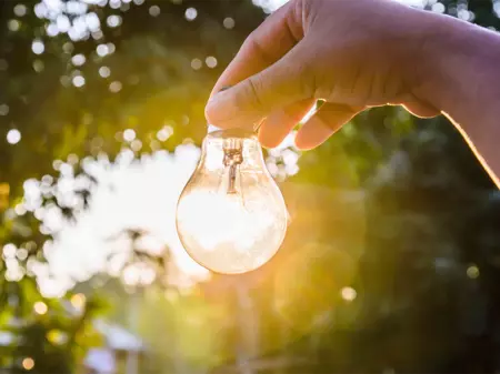 Glühbirne in der Natur