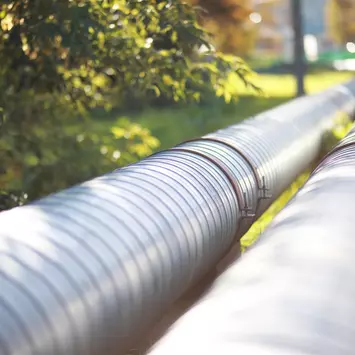 Biogas Leitung