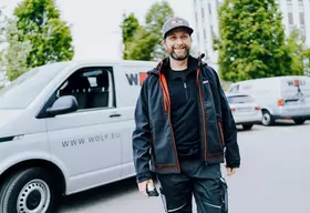 Man at Air Conditioner 