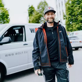 Man at Air Conditioner 