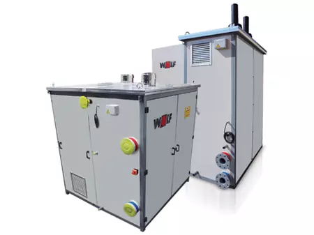 Generación de calor WOLF. Unidad compacta de generación de calor con equipamiento funcional y potencia térmica de hasta 4000kW