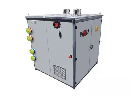 Generación de calor WOLF. Unidad compacta para reformas de salas de calderas y potencia térmica de hasta 2000kW