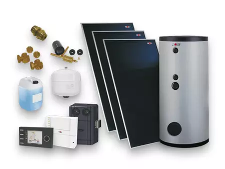 Generación solar térmica con ahorro energético de hasta un 50%. Sistema de captadores solares de fácil instalación sobre tejado