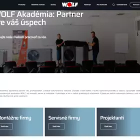 WOLF Akadémia homepage